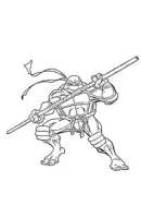Ninja Turtles kleurplaat 2